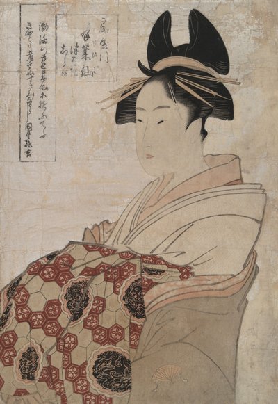 Miyahito da casa de chá Ōgi-ya de Kitagawa Utamaro