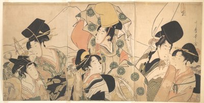 A viagem de Narihira ao Oriente de Kitagawa Utamaro