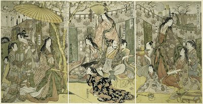 Dia C F Hideyoshi Plan D Despesas Cinco Esposas Vendo Chery Bosso MS em Higashiyama de Kitagawa Utamaro