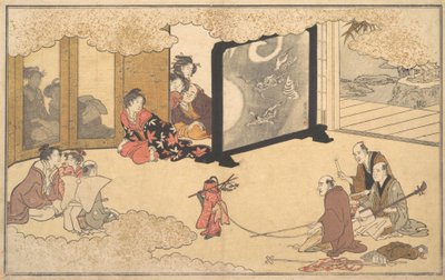 Vendo uma apresentação, 1789. de Kitagawa Utamaro