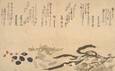 Conchas debaixo de água, 1790. de Kitagawa Utamaro
