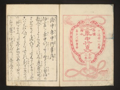 folha de rosto de Kitagawa Utamaro