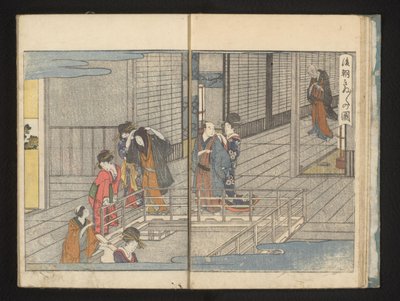 Partindo convidados de Kitagawa Utamaro