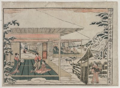 Chushingura: Act IX (da série Perspective Pictures for The Treasure House of Loyalty) de Kitao Masayoshi