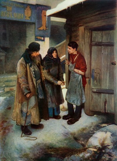 "Fazendo uma Visita ao Filho", 1894, 1965. de Klavdi Vasilevich Lebedev