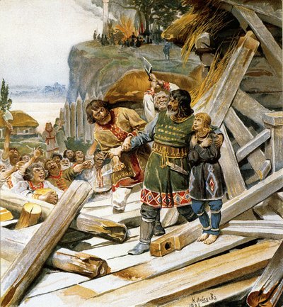 São Teodoro, o Varegue (São Teodoro das Grutas de Kiev ou Teodoro de Kiev) de Klavdiy Vasilievich Lebedev