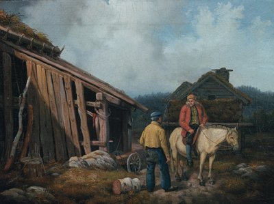 Homem a cavalo de Knud Bergslien
