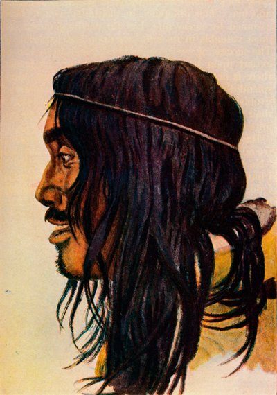 "Estudo de um esquimó", c1917, 1928 de Knud Johan Victor Rasmussen