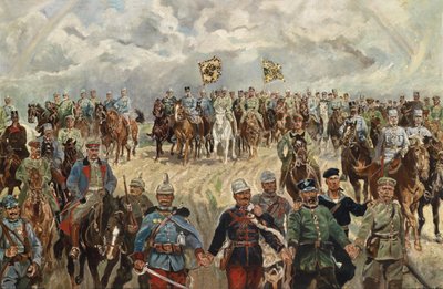 Os monarcas aliados com seus comandantes na 1ª Guerra Mundial, 1914-1918 de Koch