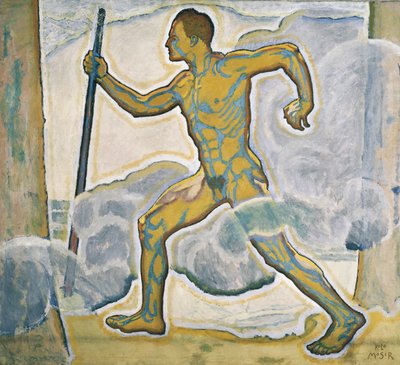 Der Wanderer - O caminhante ... (óleo sobre tela) de Koloman Moser