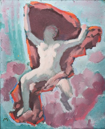 Figurenbild - Pintura de uma figura ... (óleo sobre tela) de Koloman Moser