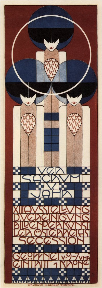 Cartaz da Exposição da Secessão de Viena, 1902 de Koloman Moser
