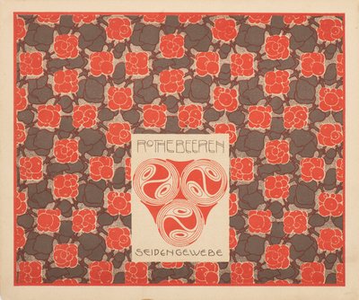 Tecido de seda de frutas vermelhas, 1901. de Koloman Moser
