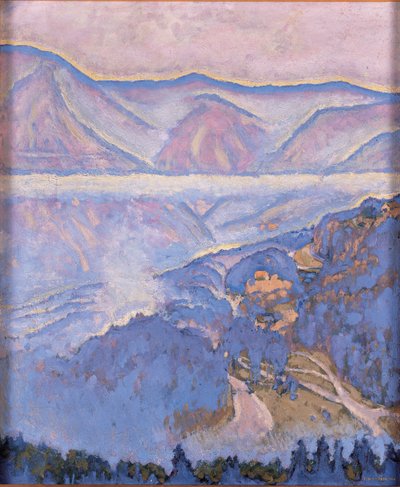 Regentag - Dia de chuva ... (óleo sobre tela) de Koloman Moser