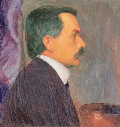 Selbstportrait - Autorretrato ... (óleo sobre tela) de Koloman Moser