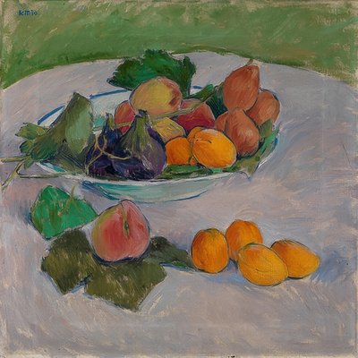 Natureza morta com frutas e folhas. 1910 de Koloman Moser