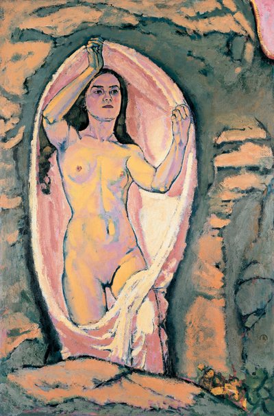 Venus in der Grotte - Vénus na Gruta ... (óleo sobre tela) de Koloman Moser
