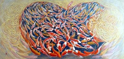 I Am the Best, 2013 (guache oriental em papel de arroz) de Komi Chen