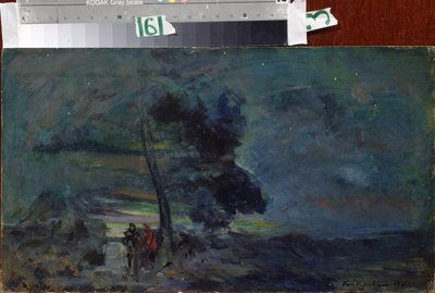 Desenho de palco para a peça "O Rei da Judéia" do Grão-Duque Constantino Constantinovich Romanov (1858-1915), música de Alexander (Alexander) Glazunov (Glazunov ou Glazunoff ou Glazunow) (1865-1936) (Desenho de palco para a peça T de Konstantin Alekseevich Korovin