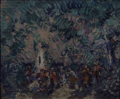 Cenografia para o ballet Corsair de A. Adam, 1911 de Konstantin Alekseevich Korovin