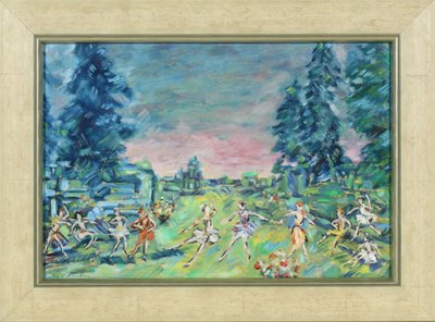 Cenografia para o ballet Corsair de A. Adam, 1914 de Konstantin Alekseevich Korovin