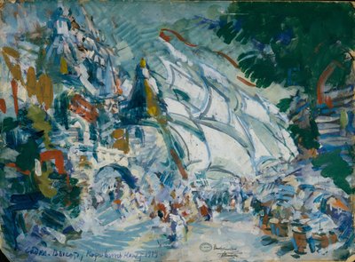 Cenografia para a ópera Sadko de N. Rimsky-Korsakov, 1906 de Konstantin Alekseevich Korovin
