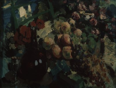 Ainda vida. Vinha e frutas, 1917 de Konstantin Alekseevich Korovin