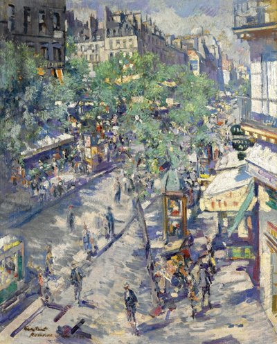 O Boulevard de Sébastopol em Paris, 1923 de Konstantin Alekseevich Korovin