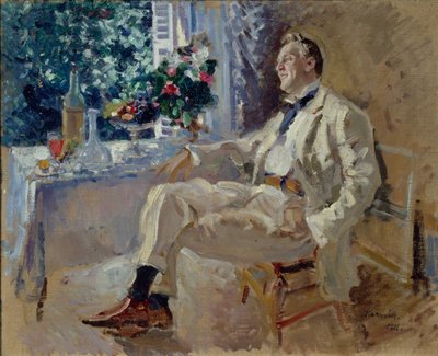 Retrato do cantor Feodor Ivanovich Chaliapin 1873-1938, 1911. de Konstantin Alexeyevich Korovin