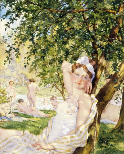 Banhistas ao Sol de Konstantin Andreevic Somov