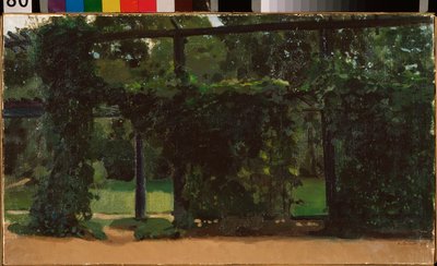 Arvoredo. Pintura de Konstantin (Constantin) Andreyevich Somov (1869-1939), óleo sobre tela de Konstantin Andreevic Somov
