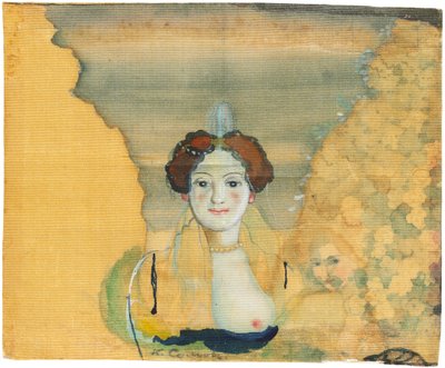 Moça com um jardim além. de Konstantin Andreyevich Somov