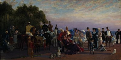No espeto da Ilha Strelka, década de 1870 de Konstantin Apollonovich Savitsky