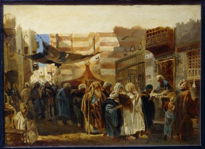 Uma cerimônia fúnebre no Cairo de Konstantin Egorovich Makovsky