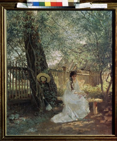 Em O Jardim de Konstantin Egorovich Makovsky
