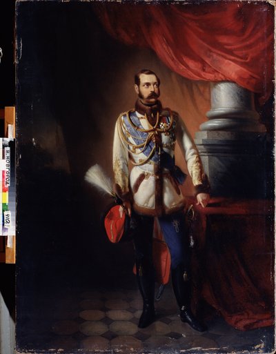 Retrato do Imperador Alexandre II da Rússia (conhecido como O Libertador) de Konstantin Egorovich Makovsky