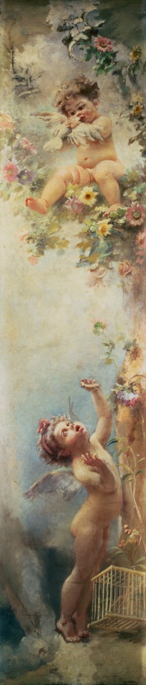 Despacho de Putty (Óleo sobre Tela) de Konstantin Egorovich Makovsky
