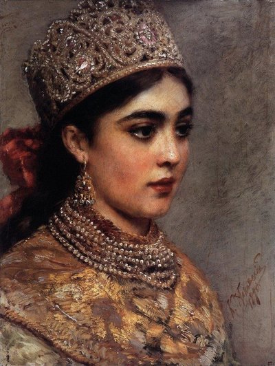 A Mulher Boyar, 1890 de Konstantin Egorovich Makovsky