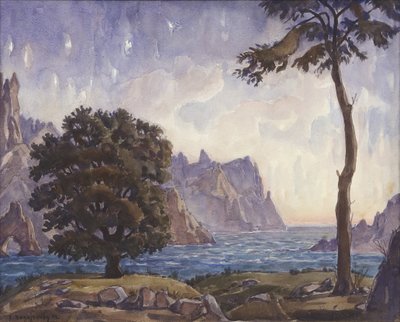 Paisagem, 1942 de Konstantin Fyodorovich Bogayevsky