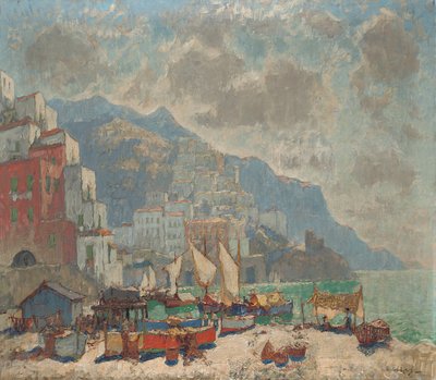 Vista de Amalfi na luz da manhã, de Konstantin Ivanovich Gorbatov