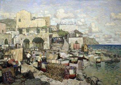 Vista da ilha de Capri de Konstantin Ivanovich Gorbatov