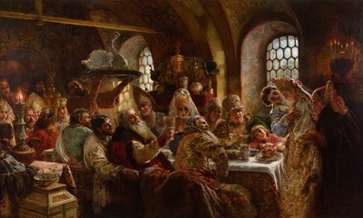 Uma Festa de Casamento Boyar de Konstantin Makovsky