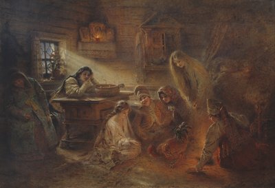 Adivinhação de Natal de Konstantin Makovsky