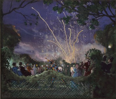 Fogos de artifício, 1929 de Konstantin Somov