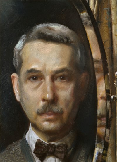 Auto-retrato em um espelho, 1928 de Konstantin Somov