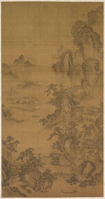 Mercado da Montanha, Claro com Névoa Crescente de Korea, Joseon dynasty