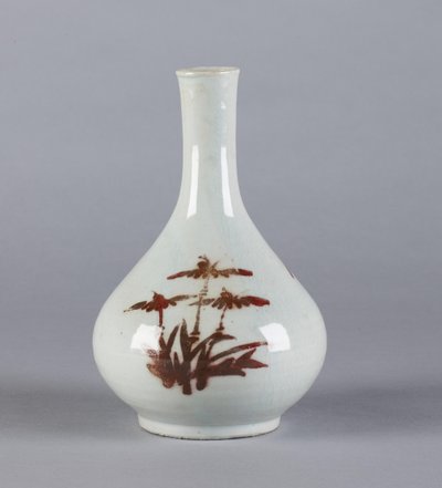 Garrafa com design floral, dinastia Yi (cerâmica) de Korean School