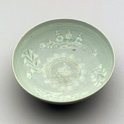 Taça com esmalte celadon, 1250-1350 (cerâmica) de Korean School