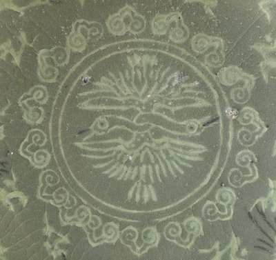 Tigela com guindastes e nuvens, c.1150-1200 de Korean School