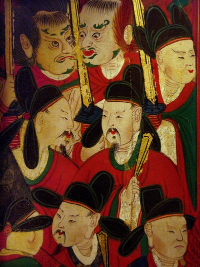 Detalhe do retrato do Sexto Rei (Danjong de Korean School